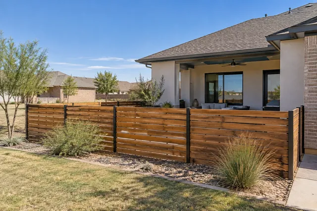 A modern look for patios and newer homes in south Lubbock.