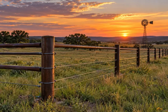 Welded pipe for horse pens, acreage and long frontage outside town.